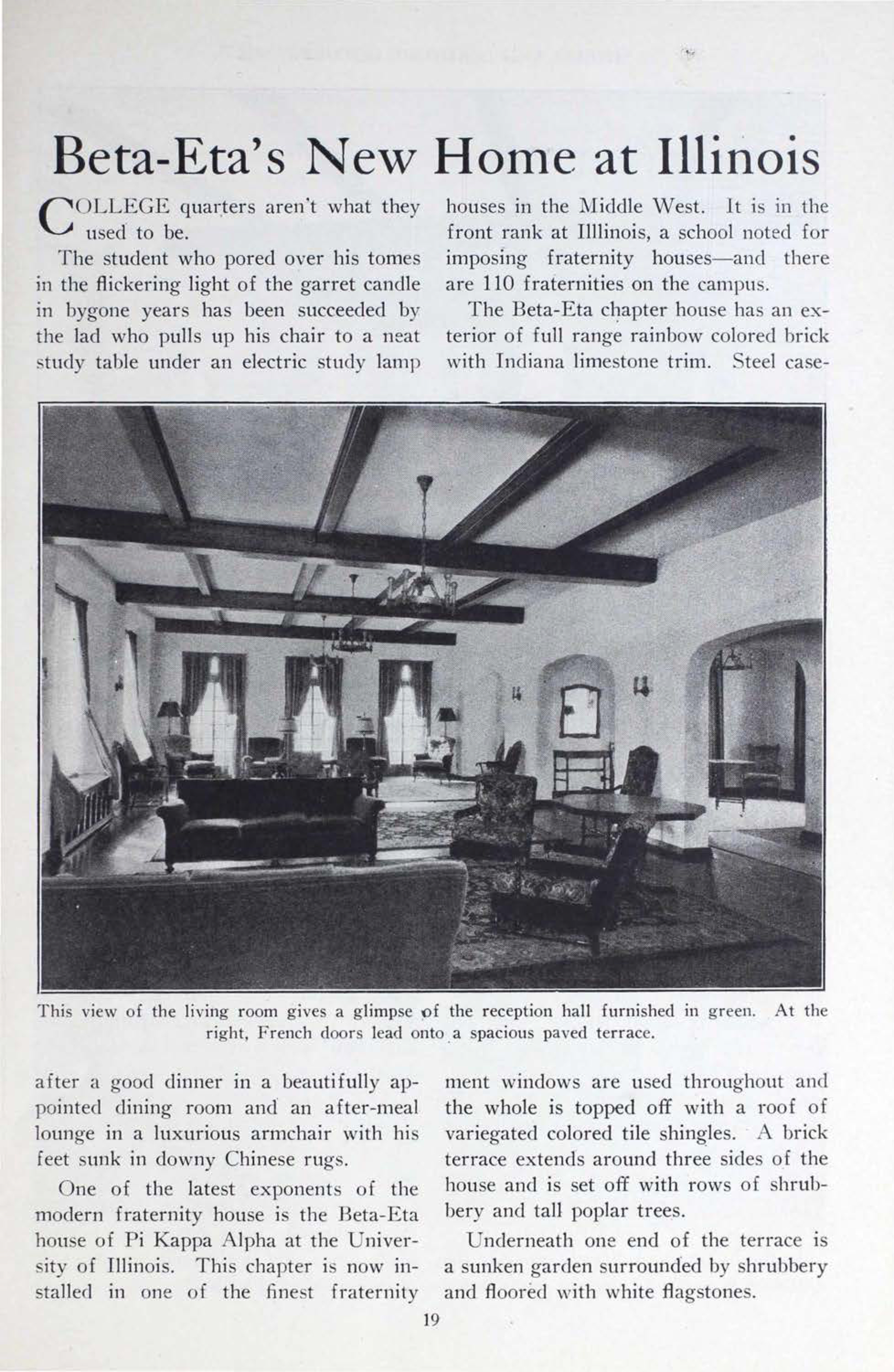 Beta Eta's New Home At Illinois